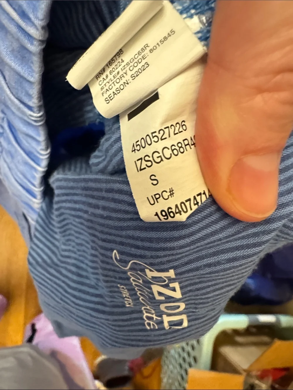 Izod Saltwater Light Blue Men's Casual Drawstring Shorts size Small Inseam 7”